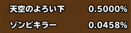 目玉装備排出確率の画像