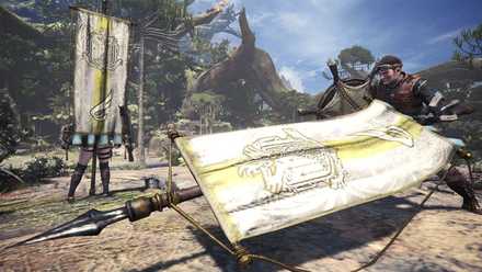 新たな団旗槍が登場