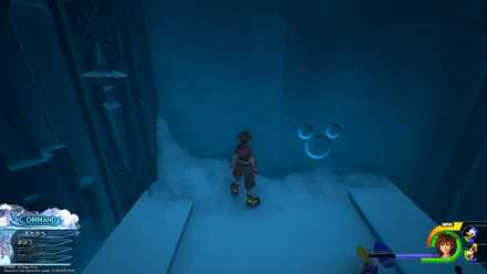 アレンデールの隠れミッキーの場所