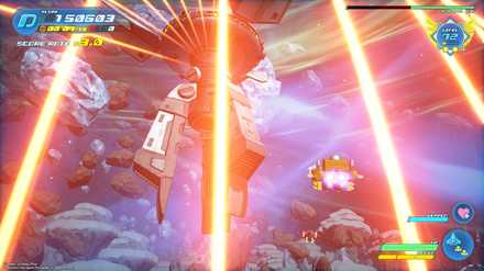 1回目のレーザー攻撃