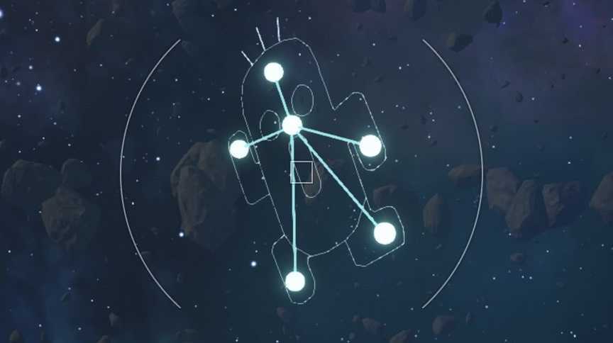 サボテンダーの星座の形