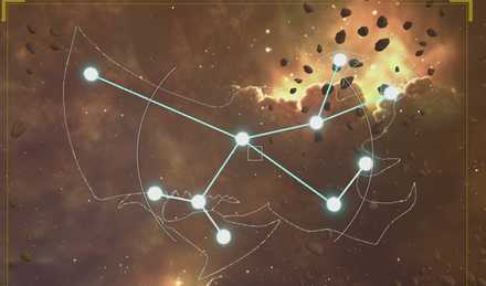 ビスマルクの星座の形