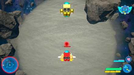 砂の球体に突撃