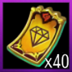 宝石券×40