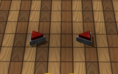 向き合ったリモコンスイッチ