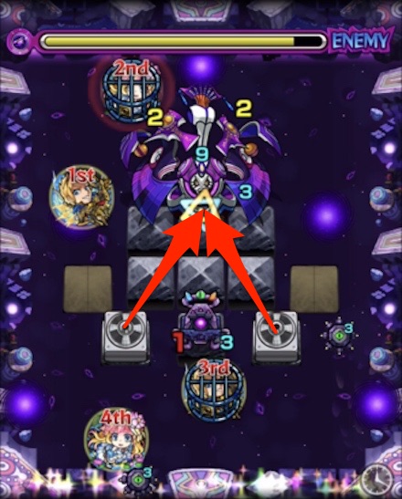 アドゥブタ(極)ステージ4ザコ処理後