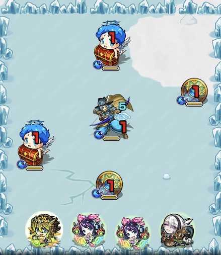 雪解の広場4ステージ1攻略