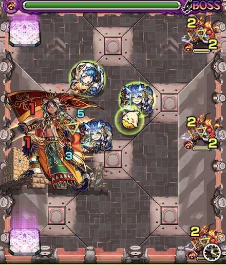 焔旗の獣人姫ボス1攻略