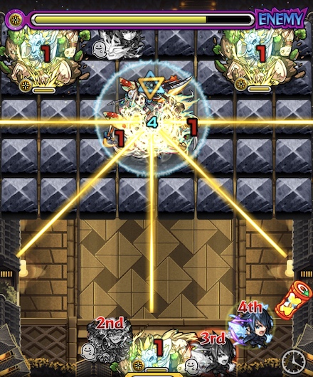 クシミタマステージ1クロスドクロ処理後