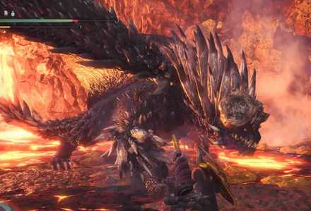 König Nergigante Vulkanfläche