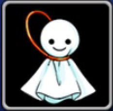 てるてる坊主(左)