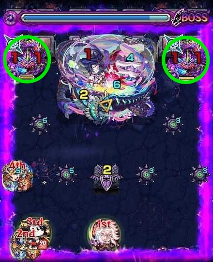 禁忌25 ボス1召喚後