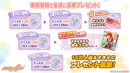 パレパレ 事前登録特典