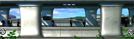 バラムガーデン図書室前廊下