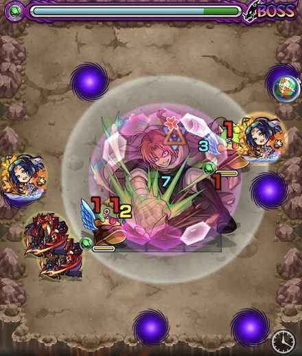 神威(超究極)ボス1 敵召喚後