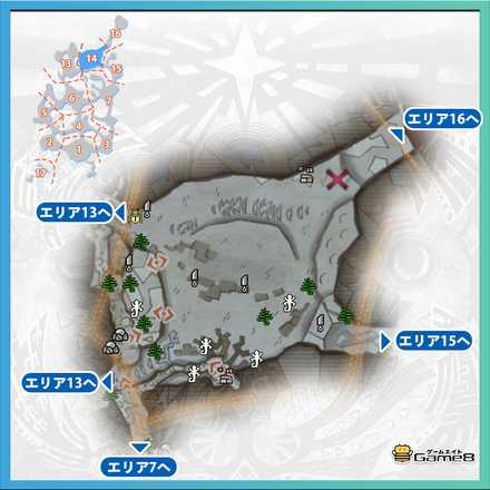 渡りの凍て地エリア14