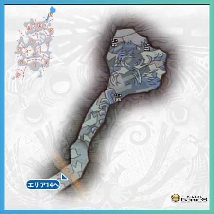 渡りの凍て地エリア16