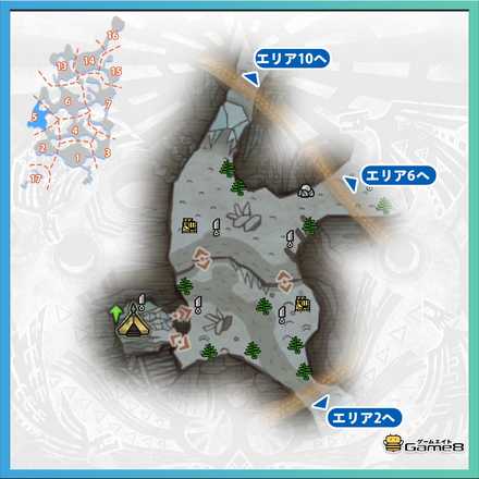 渡りの凍て地エリア5