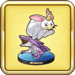 シロウサギの置物