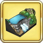 大きなダムの置物