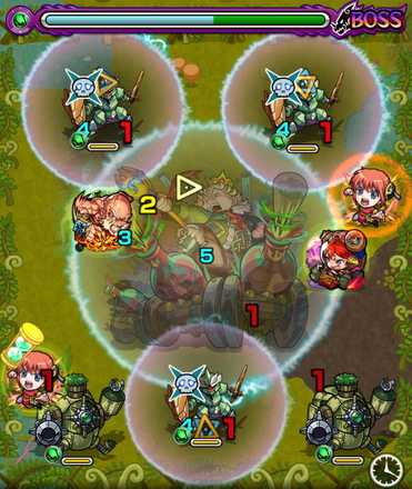 ケアブリ ボス1 召喚後