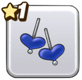 ブルーハートピアス画像