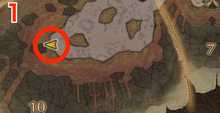 龍結晶の地オタカラ5の1つ目の場所