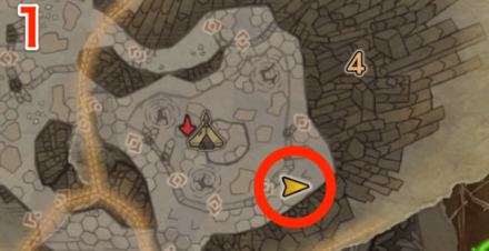 龍結晶の地オタカラ6の1つ目の場所