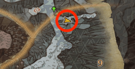 渡りの凍て地のオタカラ4の場所