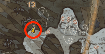 渡りの凍て地のオタカラ7の場所