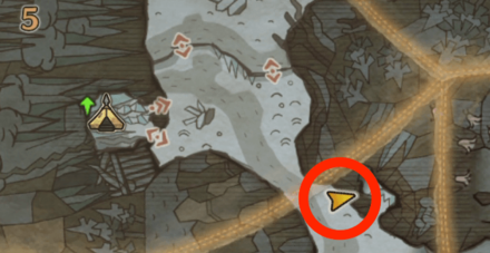 渡りの凍て地のオタカラ8の場所