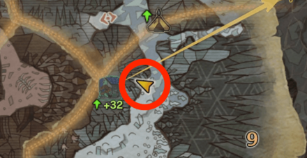 渡りの凍て地のオタカラ9の場所