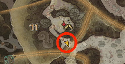 瘴気の谷のオタカラ3の場所