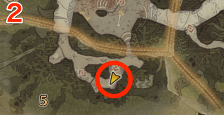 瘴気の谷オタカラ4の2つ目の場所