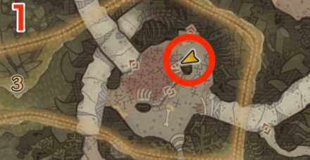 瘴気の谷オタカラ5の1つ目の場所