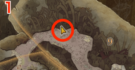 瘴気の谷オタカラ6の1つ目の場所