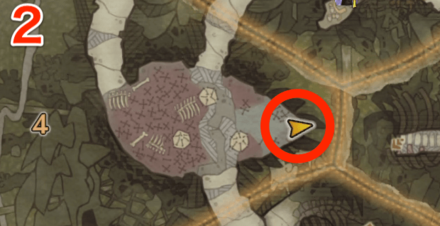 瘴気の谷オタカラ7の2つ目の場所