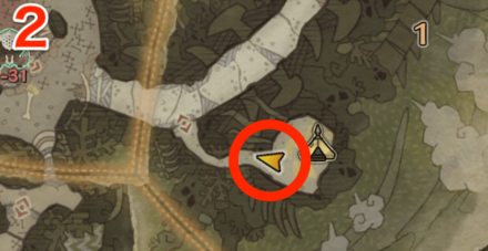 瘴気の谷オタカラ9の2つ目の場所