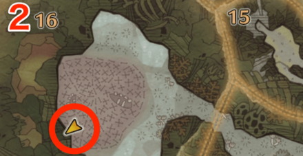 瘴気の谷オタカラ10の2つ目の場所