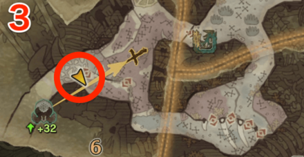 瘴気の谷オタカラ10の3つ目の場所