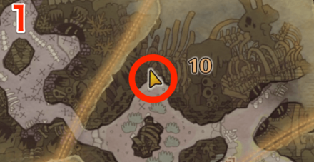 瘴気の谷オタカラ10の1つ目の場所