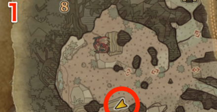 古代樹の森オタカラ6の1つ目の場所