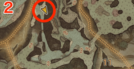 古代樹の森オタカラ10の2つ目の場所