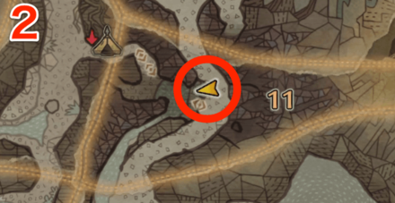 大蟻塚の荒地オタカラ10の2つ目の場所