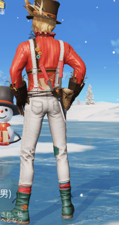 黄昏のかかし画像