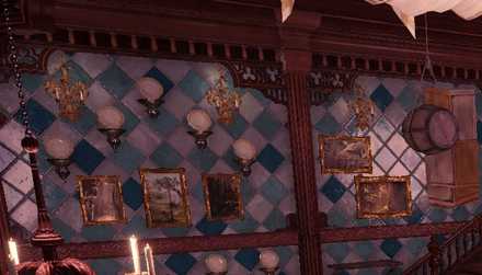 タイルの壁【青】