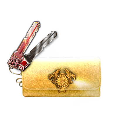 菊紋付キーケース［金］