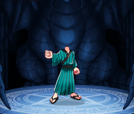 風流の浴衣(緑・男)の画像