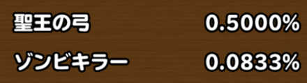 目玉装備排出確率の画像