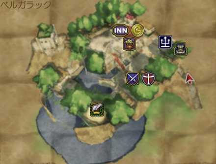 ベルガラックのマップ画像